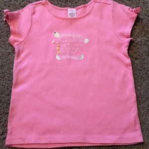 Vintage Gymboree Lemony Fresh pink top Size 7